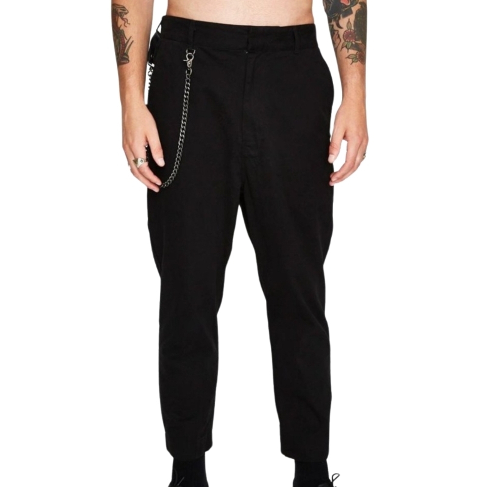 Ksubi Men's L Sid Wool Streetwear Gritty Grunge Trousers Pants